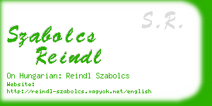 szabolcs reindl business card